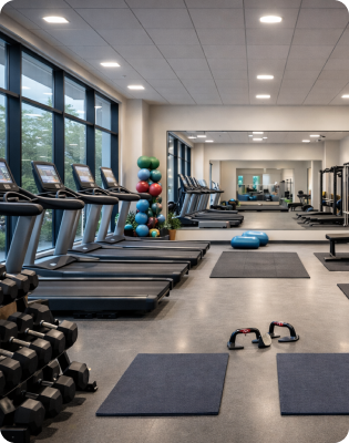 Well-Equipped Gym