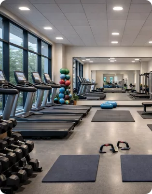 Well-Equipped Gym Amenities Image